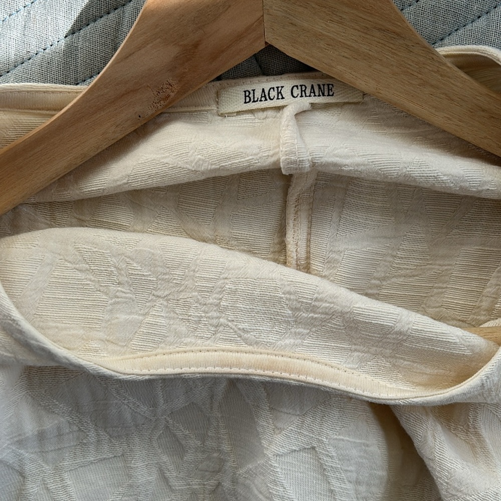 Black Crane Jacquard Top - Picture 8 of 9
